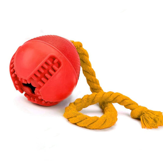 Soft Rubber Bristles Rope Dog Toys