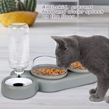 3 In 1 Pet Double Food Bowl