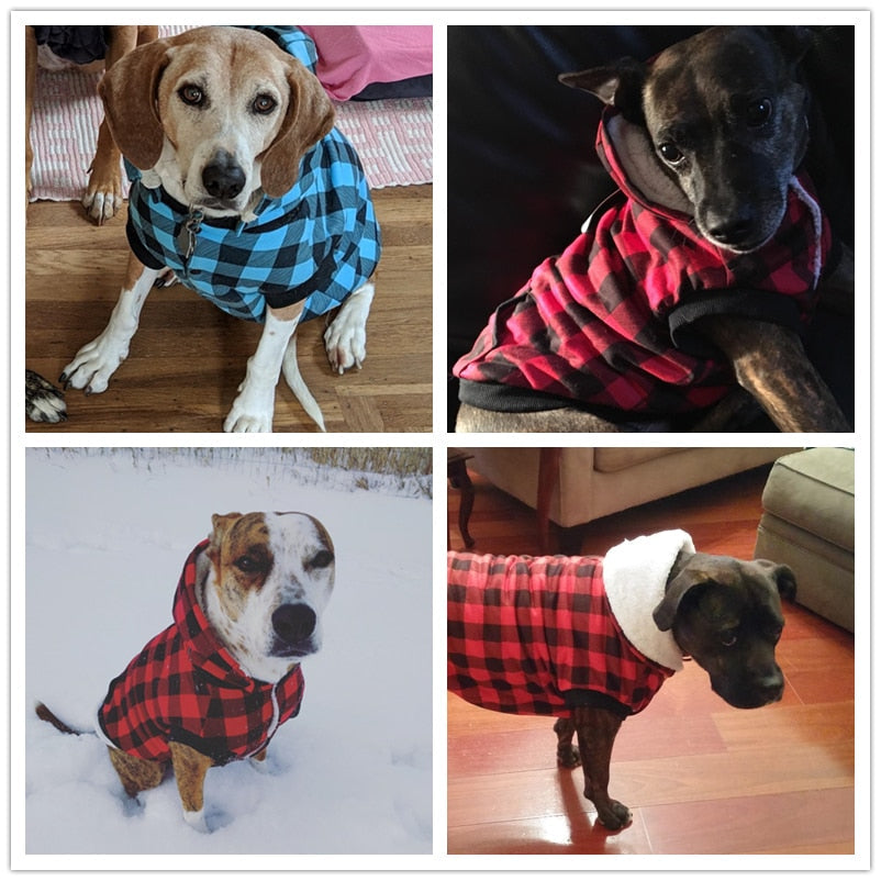 Ultra Warm Classic Plaid Dog Clothes