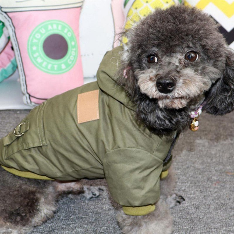 Dog Thicken Warm Hoodie Jacket