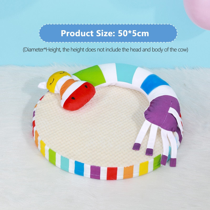 Rainbow Fluffy Single Pet Bed