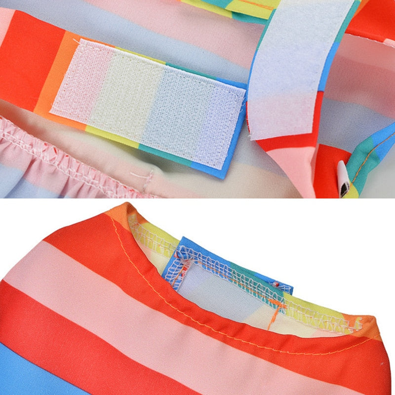 Cute Rainbow Dog Princess Skirt