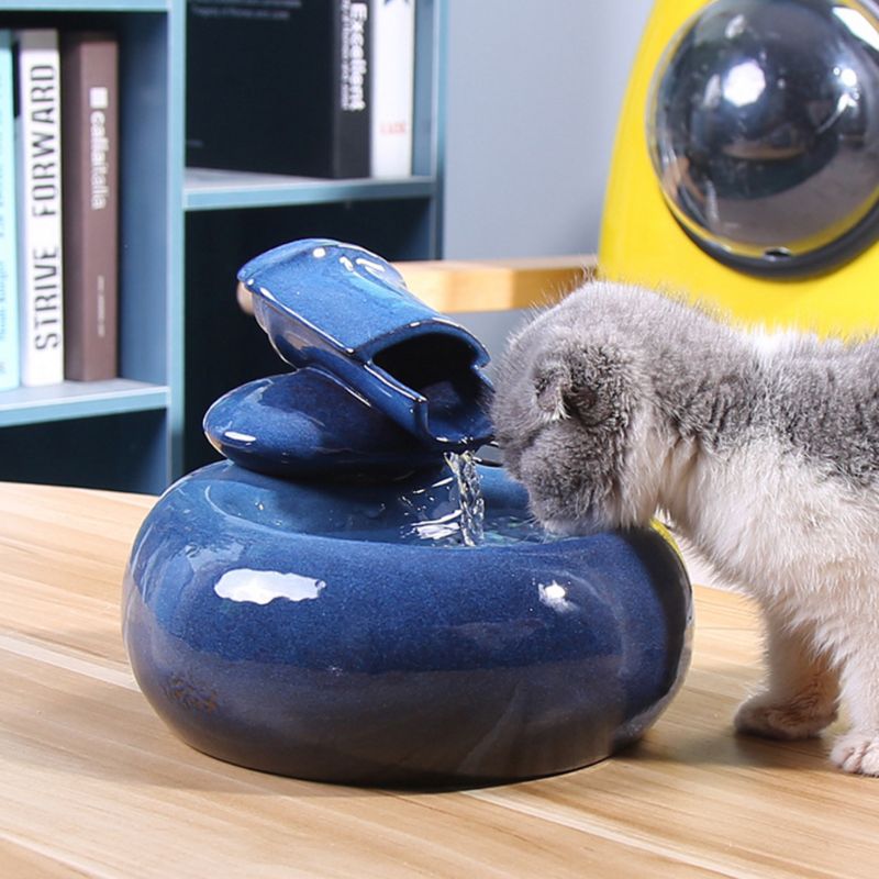 Ultra Quiet Ceramics Pet Drinking Fountain