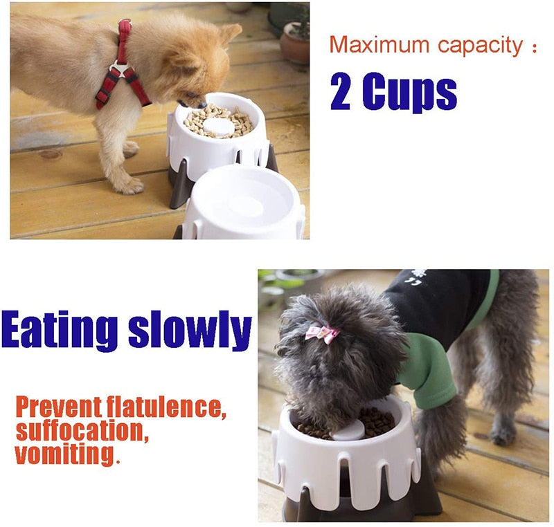 5 Heights Dog Slow Feeder Bowl