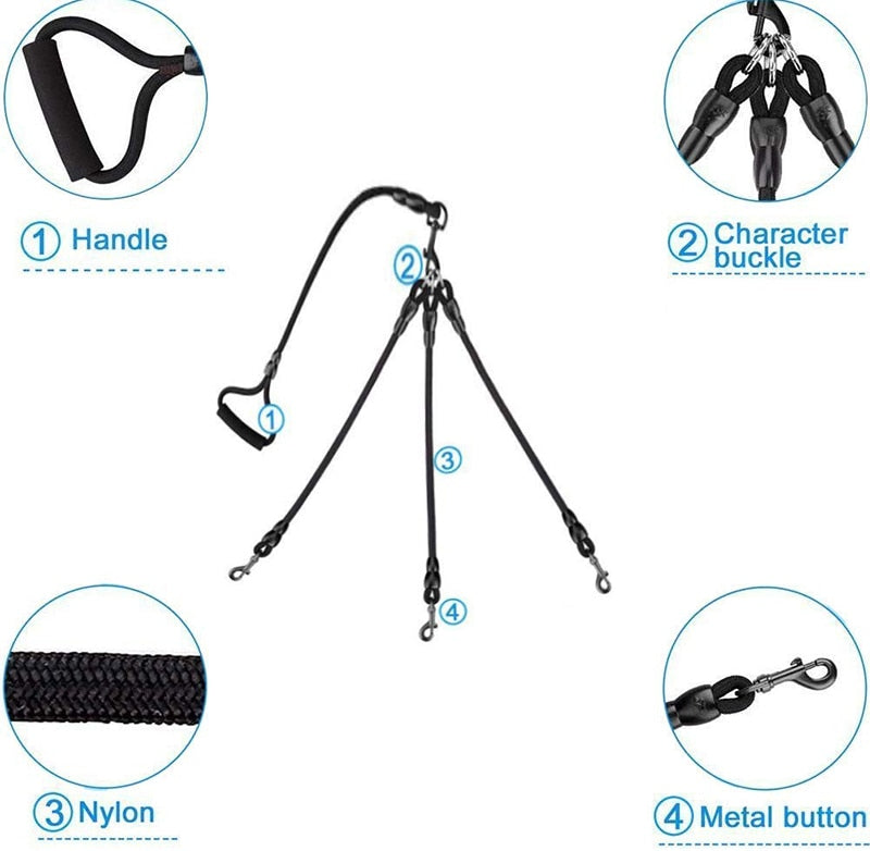 3 in 1 Heavy Duty Dog Leash