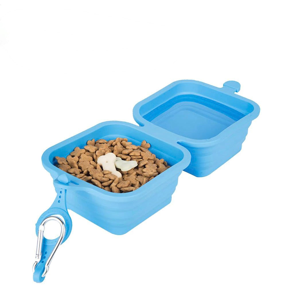 Foldable Outdoor Pet Feeder Bowl