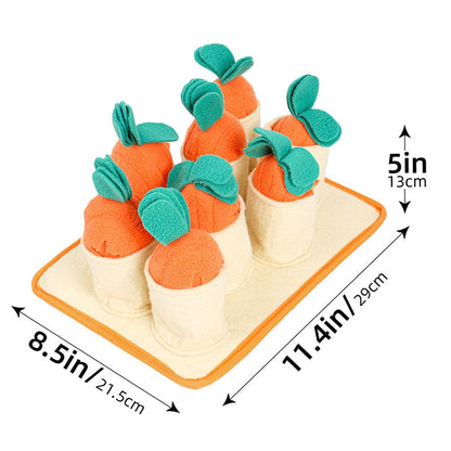 Fun Carrot IQ Dog Snuffle Toy