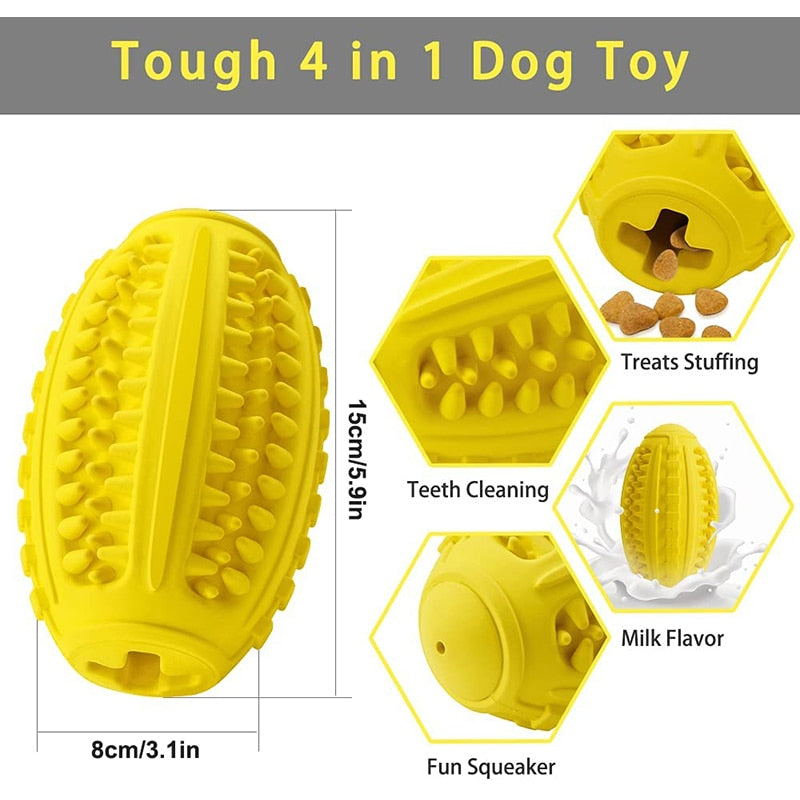 4 In 1 Squeaker Dog Chew Toys