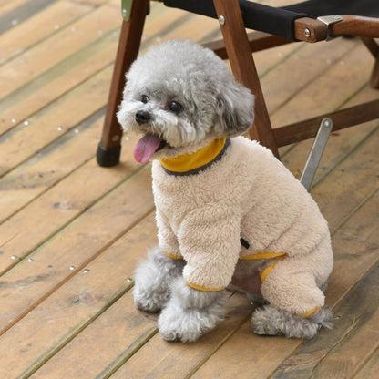 Soft Plush Yellow Dog Jumpsuit