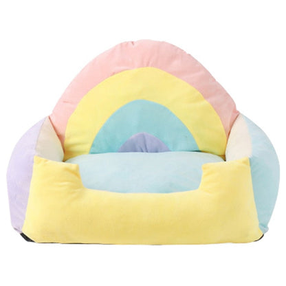 Cosy Soft Rainbow Pet Bed