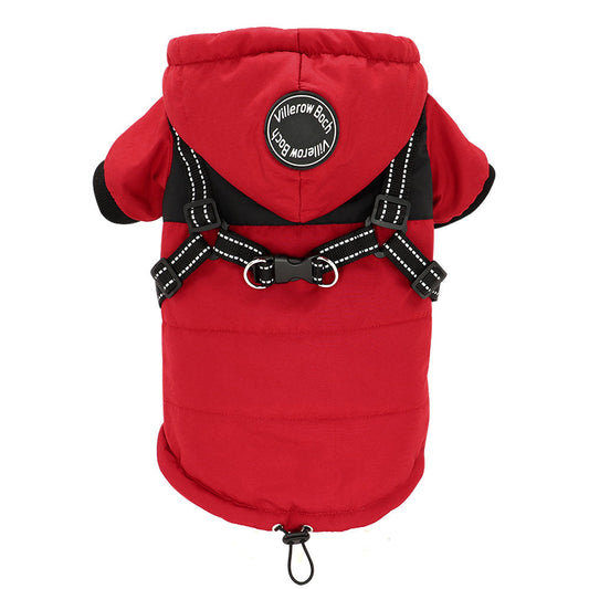 Reflective Dog Jacket With Harness