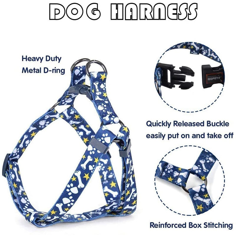 Paws & Bones Design Dog Harness