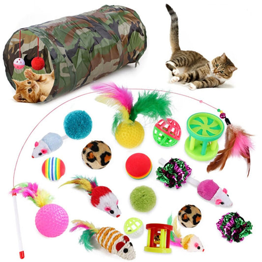 21 Pack Assorted Cat Toys