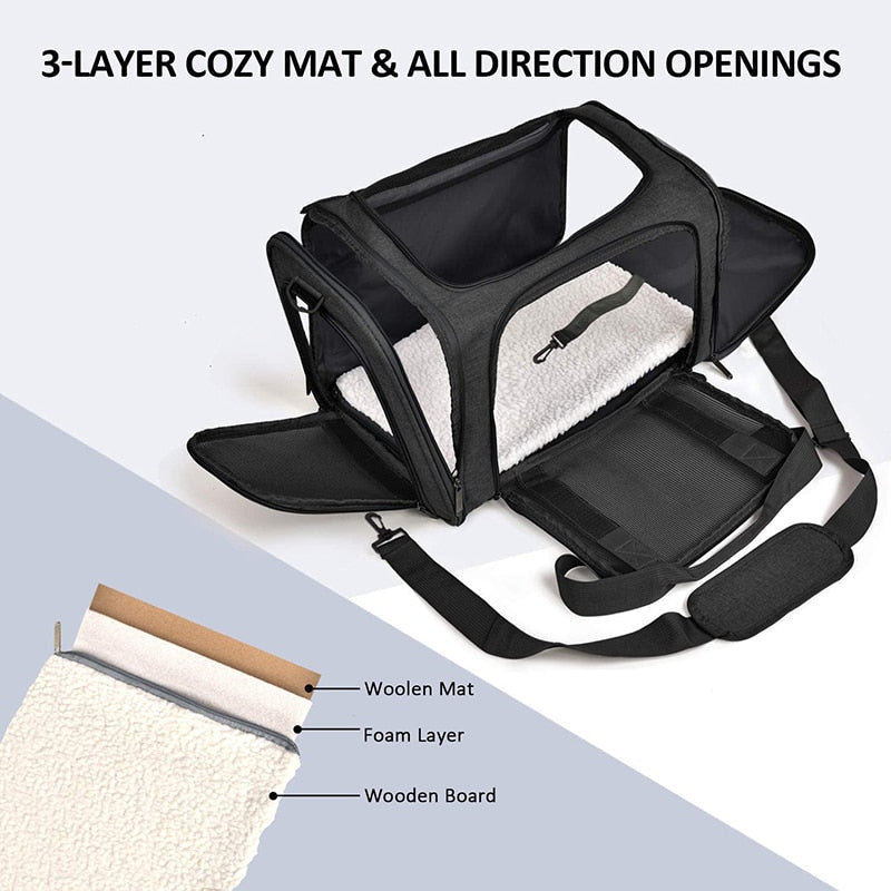 Padded Shoulder Strap Dog Carrier