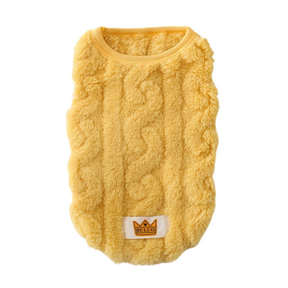 Cute Wavy Fleece Pullover Pet Clothes