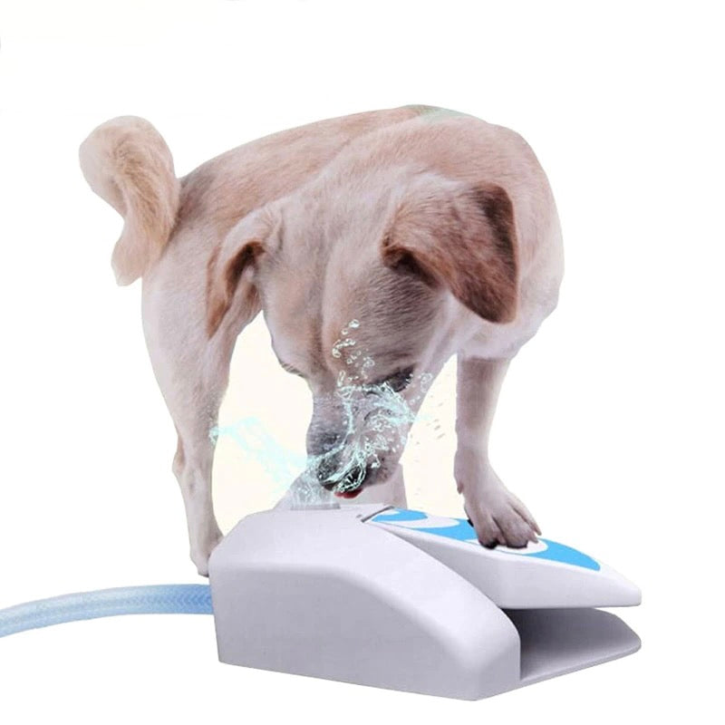 Step On Pet Dog Water Feeder