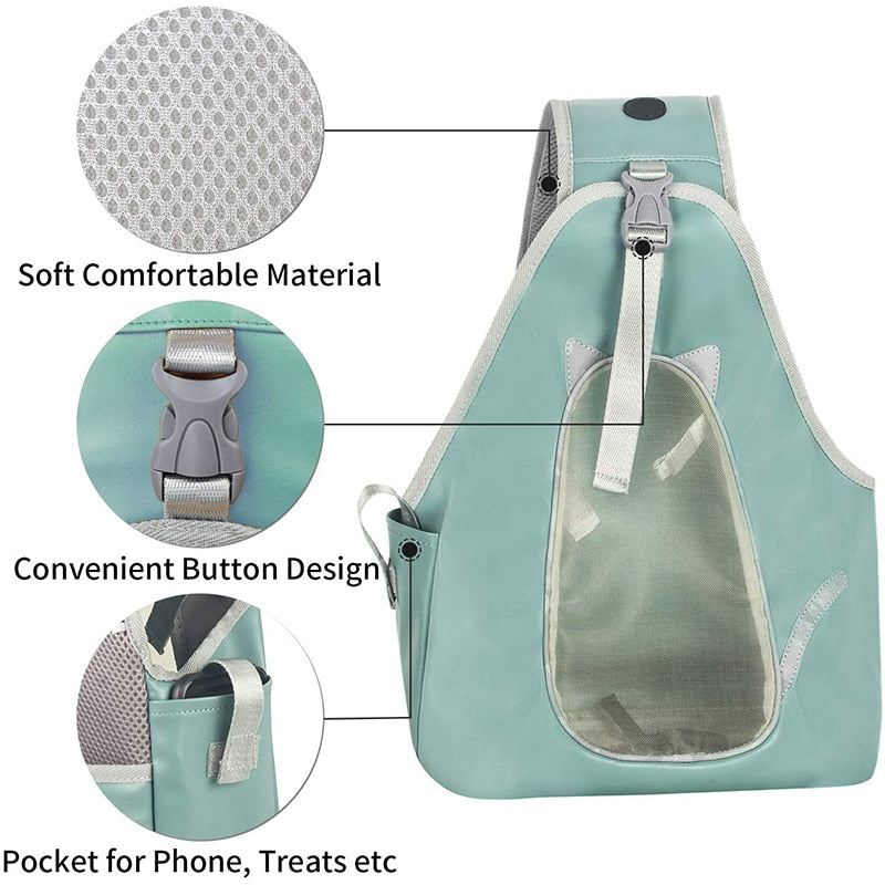 Reflective Fashion Pet Sling Bag