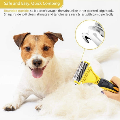 2 Sided Professional Dog Dematting Brush