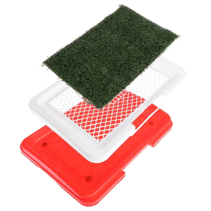 Dog Toilet Potty With Grass Pad