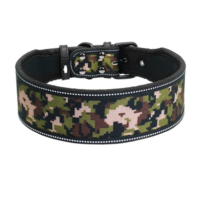 Breathable Padded Striped Dog Collar