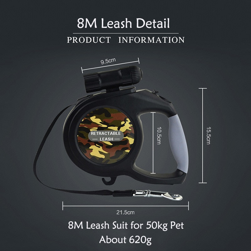 8M Retractable Large Dog Leash