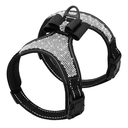 Rhinestone Bowknot Dog Harness