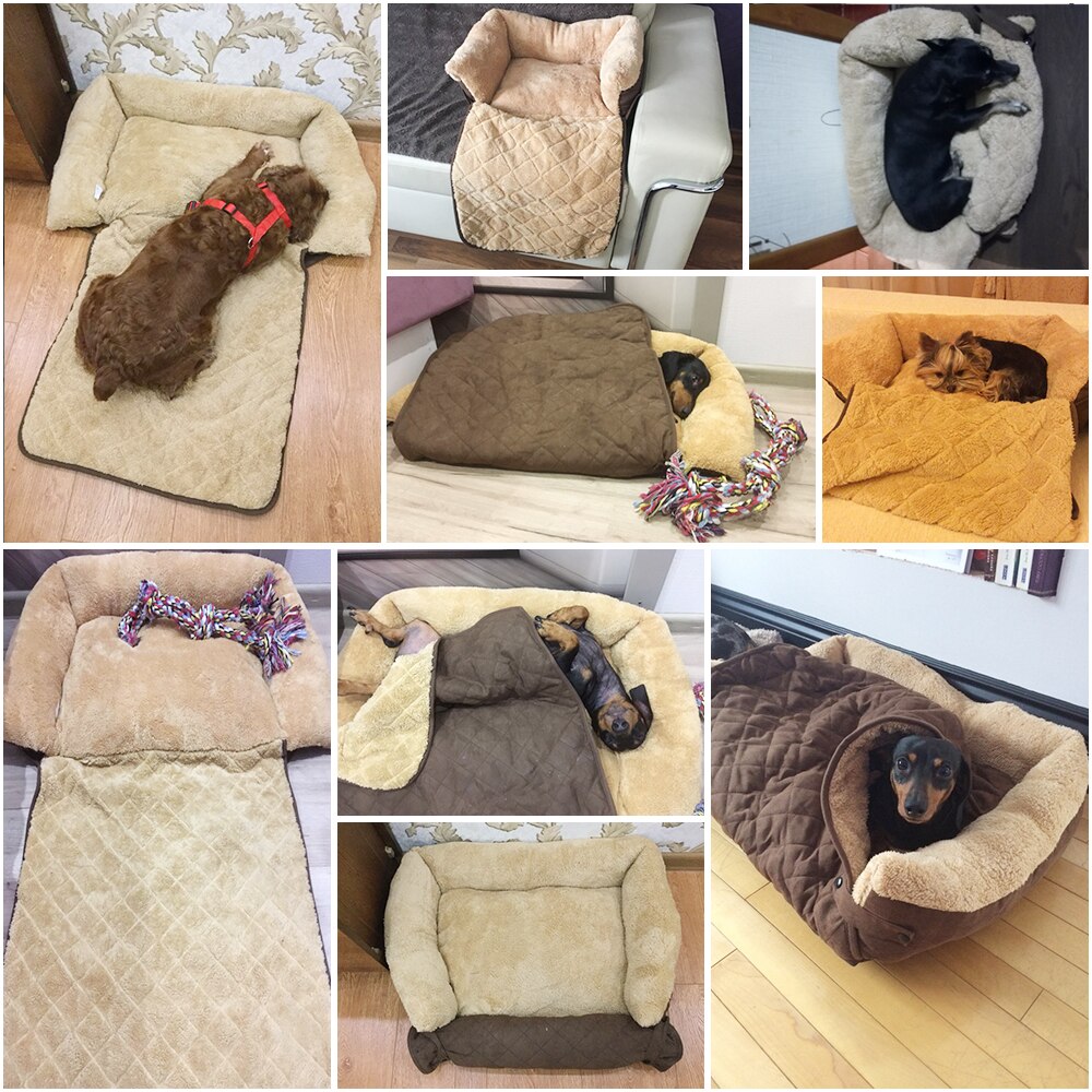 3 Ways Usage Dog Sofa Soft Bed