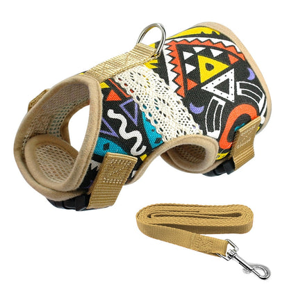 Classic Soft Printed Dog Harness