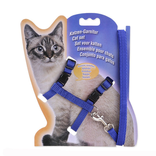Nylon Cat Harness And Traction Rope Set