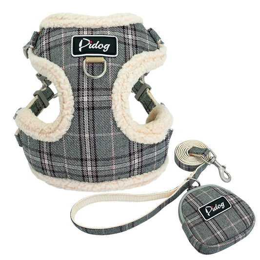 Padded Flannel Soft Dog Harness