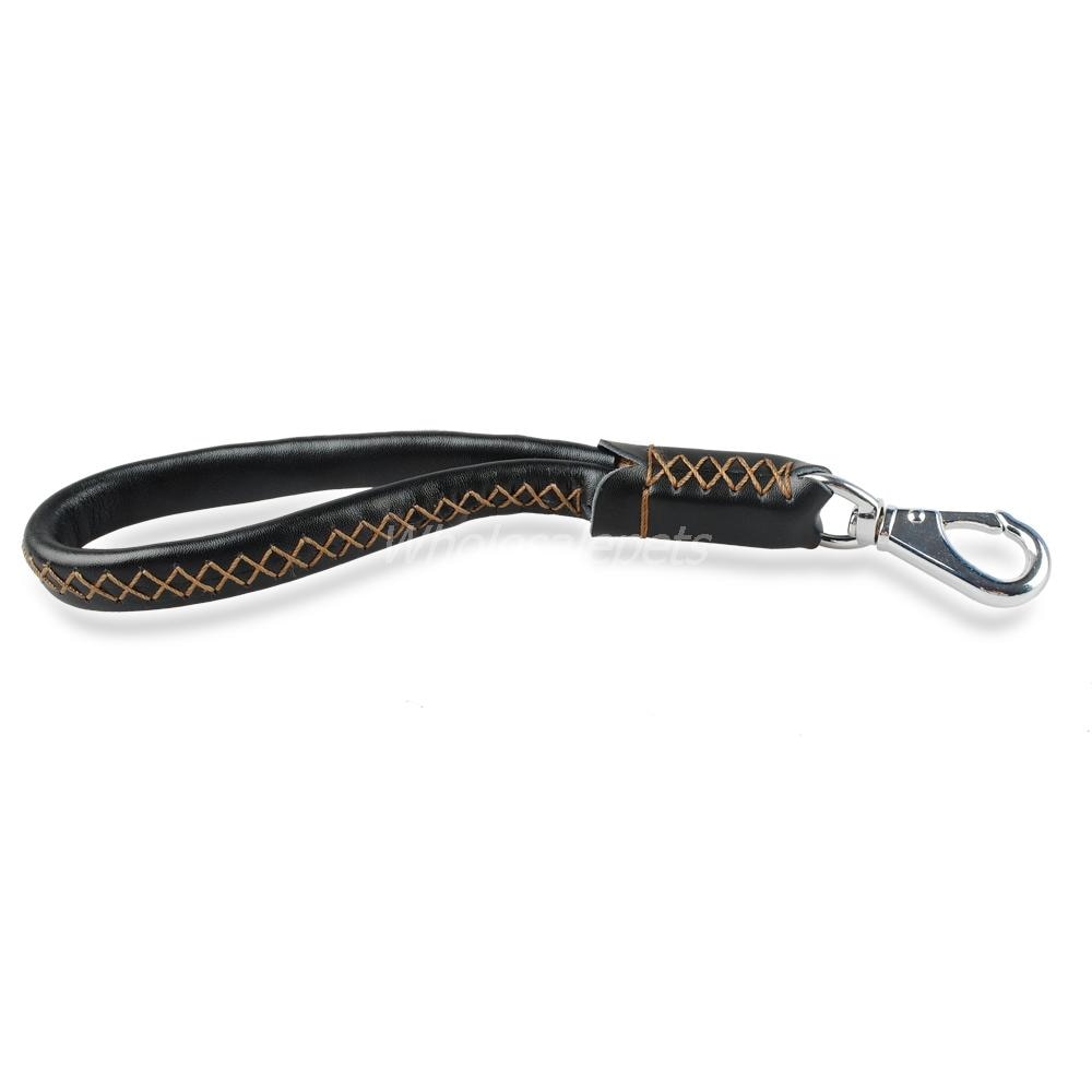 Real Leather Short Dog Leash