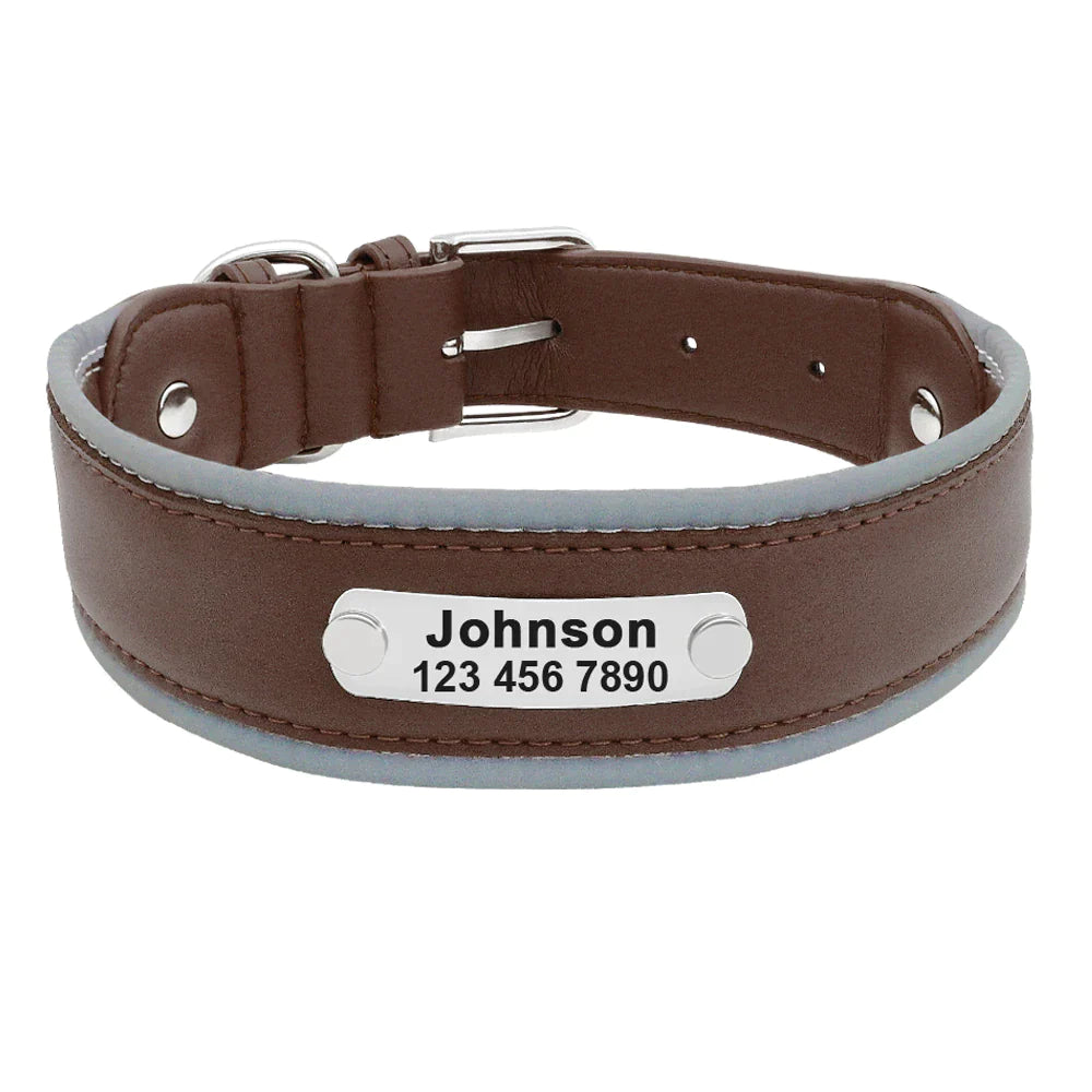 Soft Comfy Leather Dog Collars