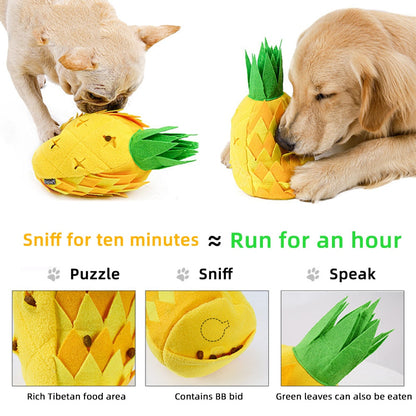 Pineapple Dog Sniffing Toy