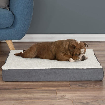 Super Elastic Fleece Memory Foam Dog Bed