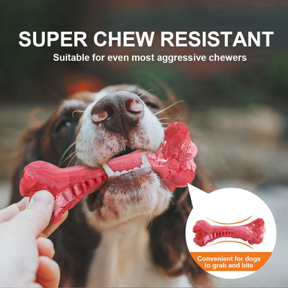 Squeaky Tough Dog Bone Chew Toy