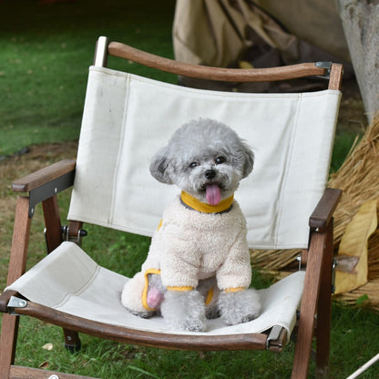 Soft Plush Yellow Dog Jumpsuit