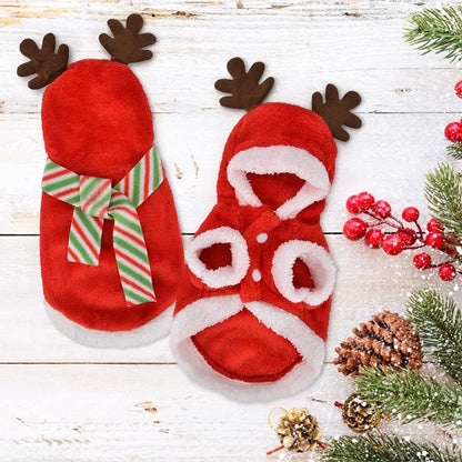 Christmas Antlers Scarf Dog Clothes