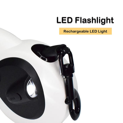 Flashlight Poop Bag Dispenser Dog Leash