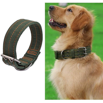 Metal Buckle Tactical Training Pet Collar