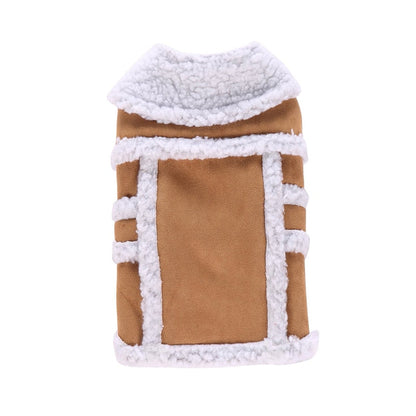 Vintage Warm Fleece Dog Coat