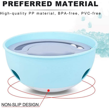 Entertaining 2 In 1 Dog Slow Feeding Bowl