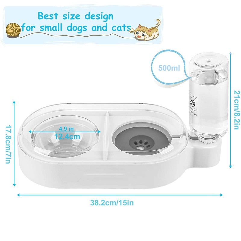 2 In 1 Stable Automatic Dog Feeder