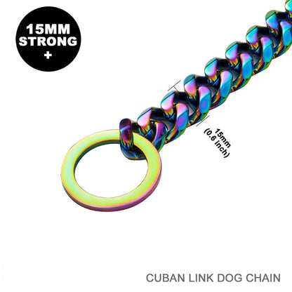15mm Thick Stainless Steel Dog Chain