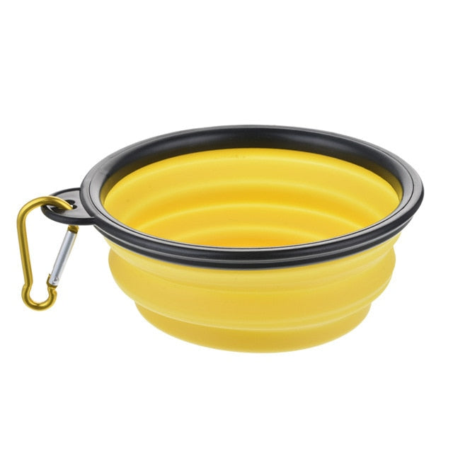 Outdoor Silicone Dog Bowl With Carabiner