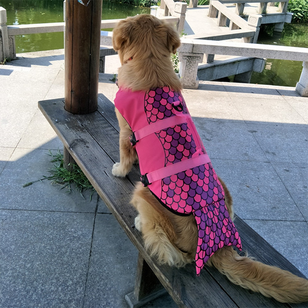 Cute Mermaid Dog Life Jacket