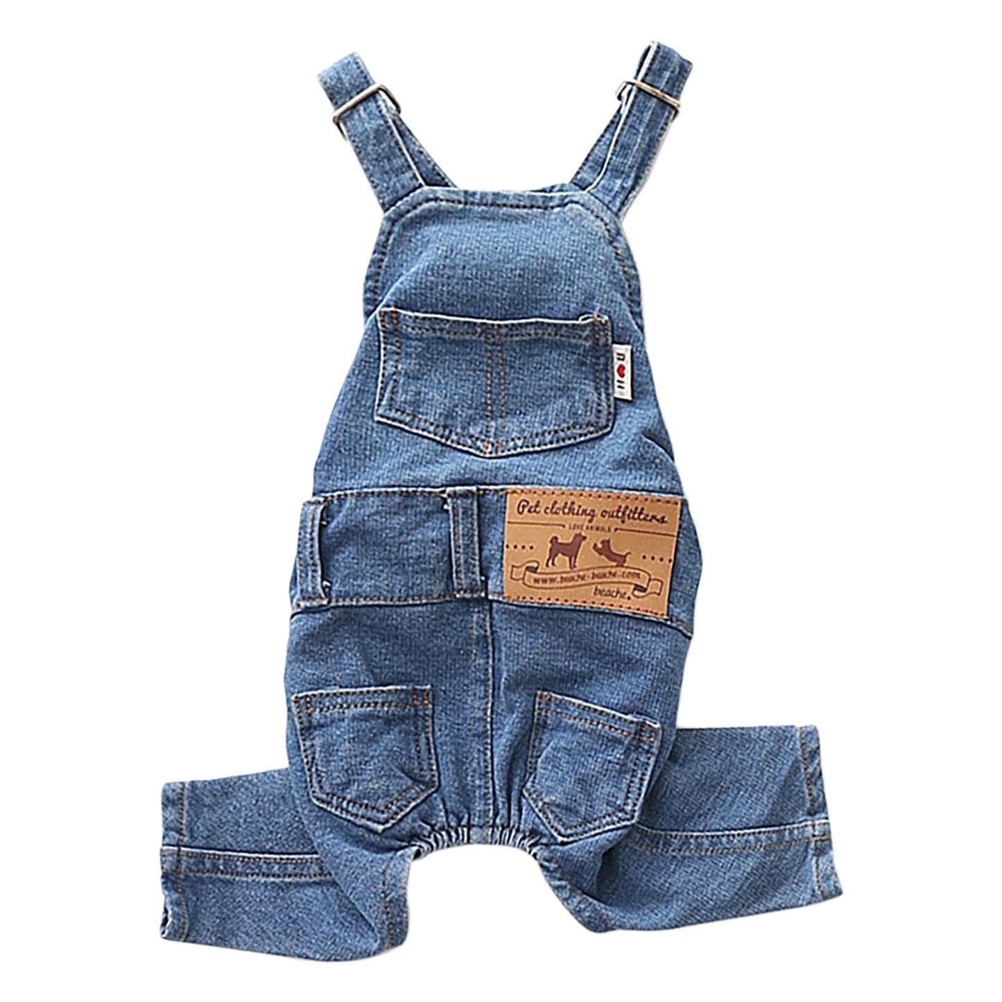 Pet Dog Denim Overall Jumpsuit