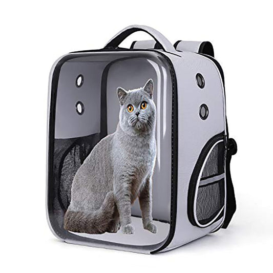 Clear Window Travel Pets Backpack