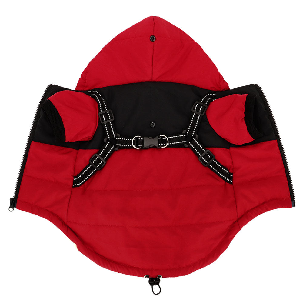 Reflective Dog Jacket With Harness