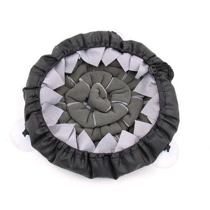 Grey Sunflower Dog Snuffle Bowl