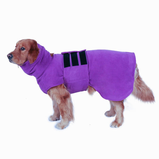 Adjustable Velcro Large Dog Bathrobe